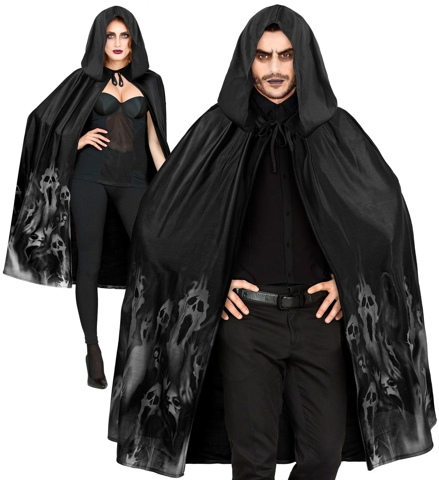 Halloween Spook Cape Zwart