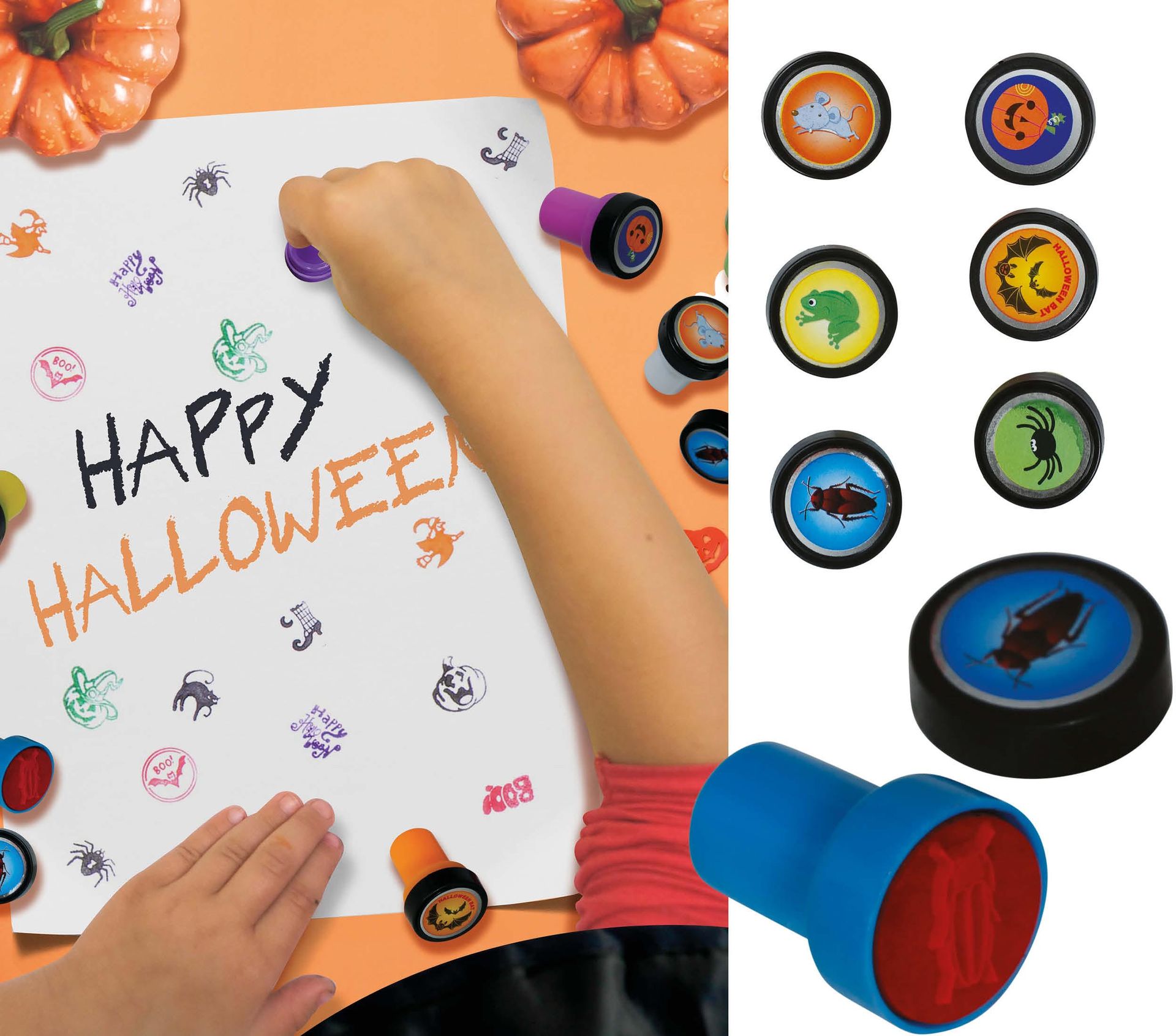 Halloween Stempelset 4cm Multicolor