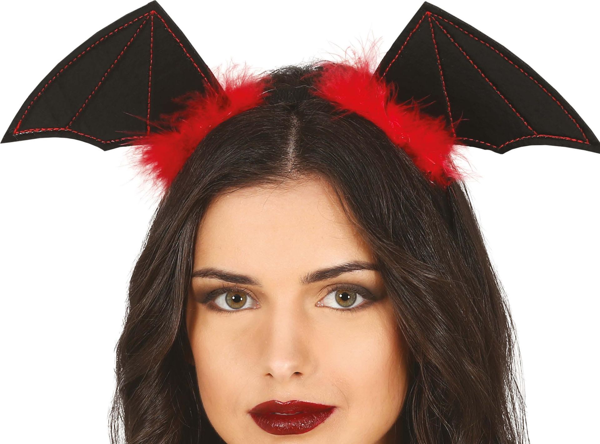 Halloween Vleermuis Vleugels Tiara met Veren