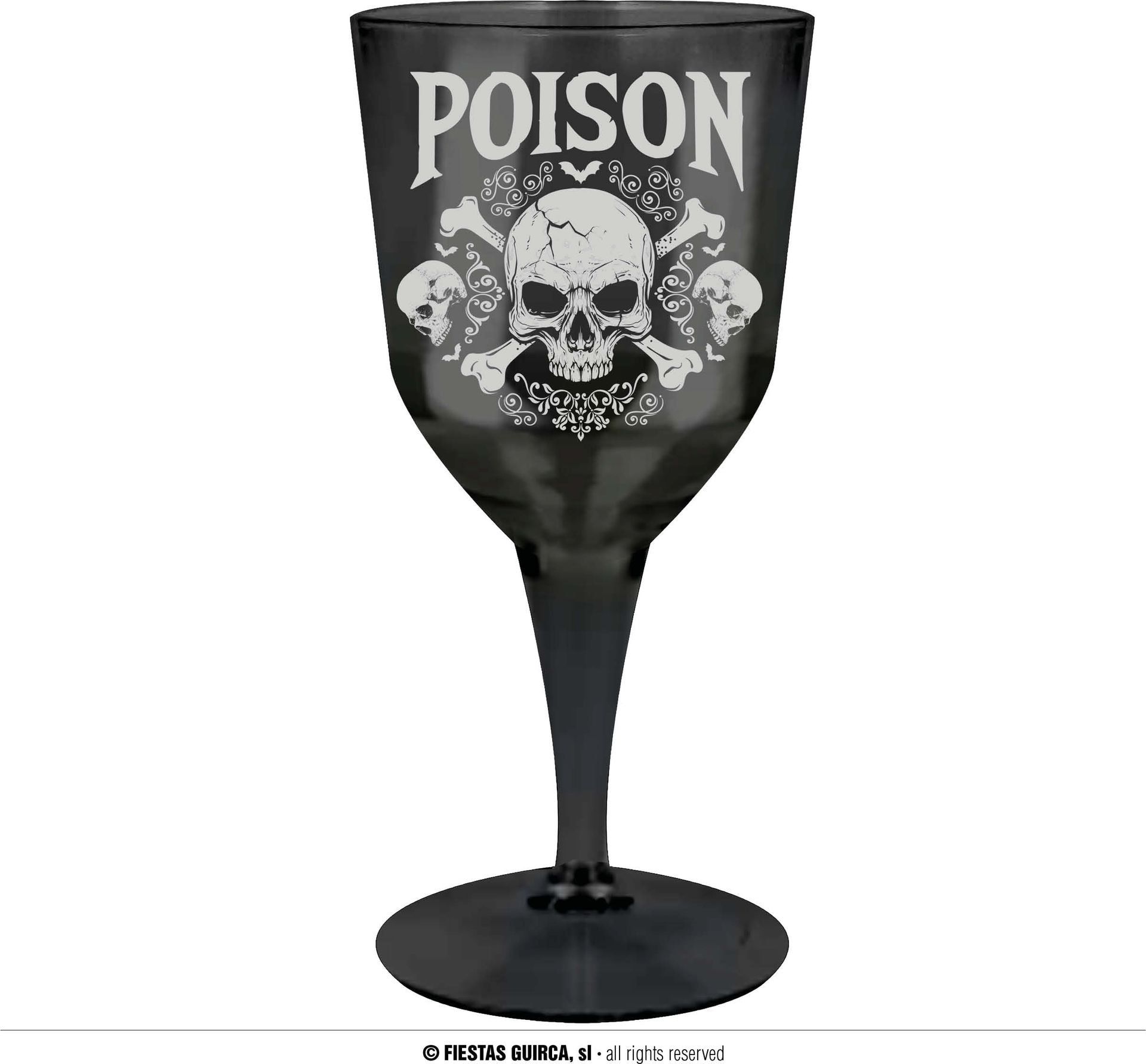 Halloween Zwarte Posion Wijnglas