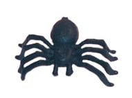 Halloween zwarte spinnen 25 stuks