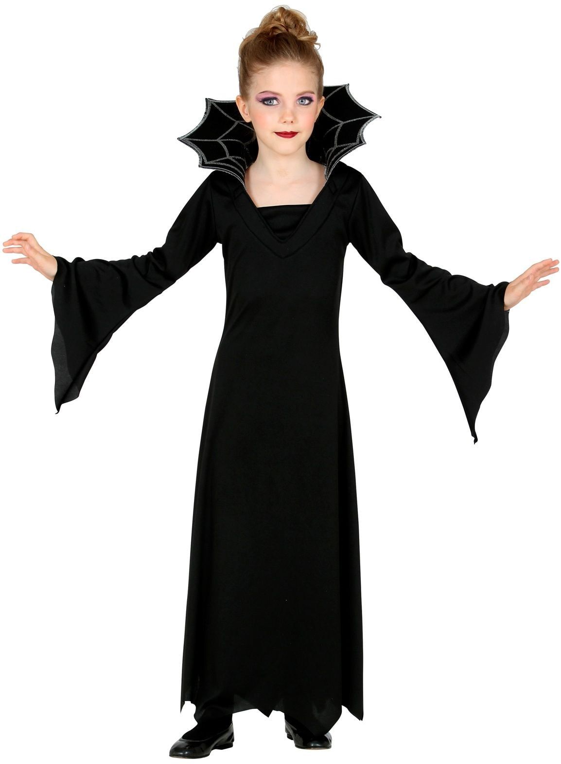 Halloween Zwarte Vampier Jurk Meisje