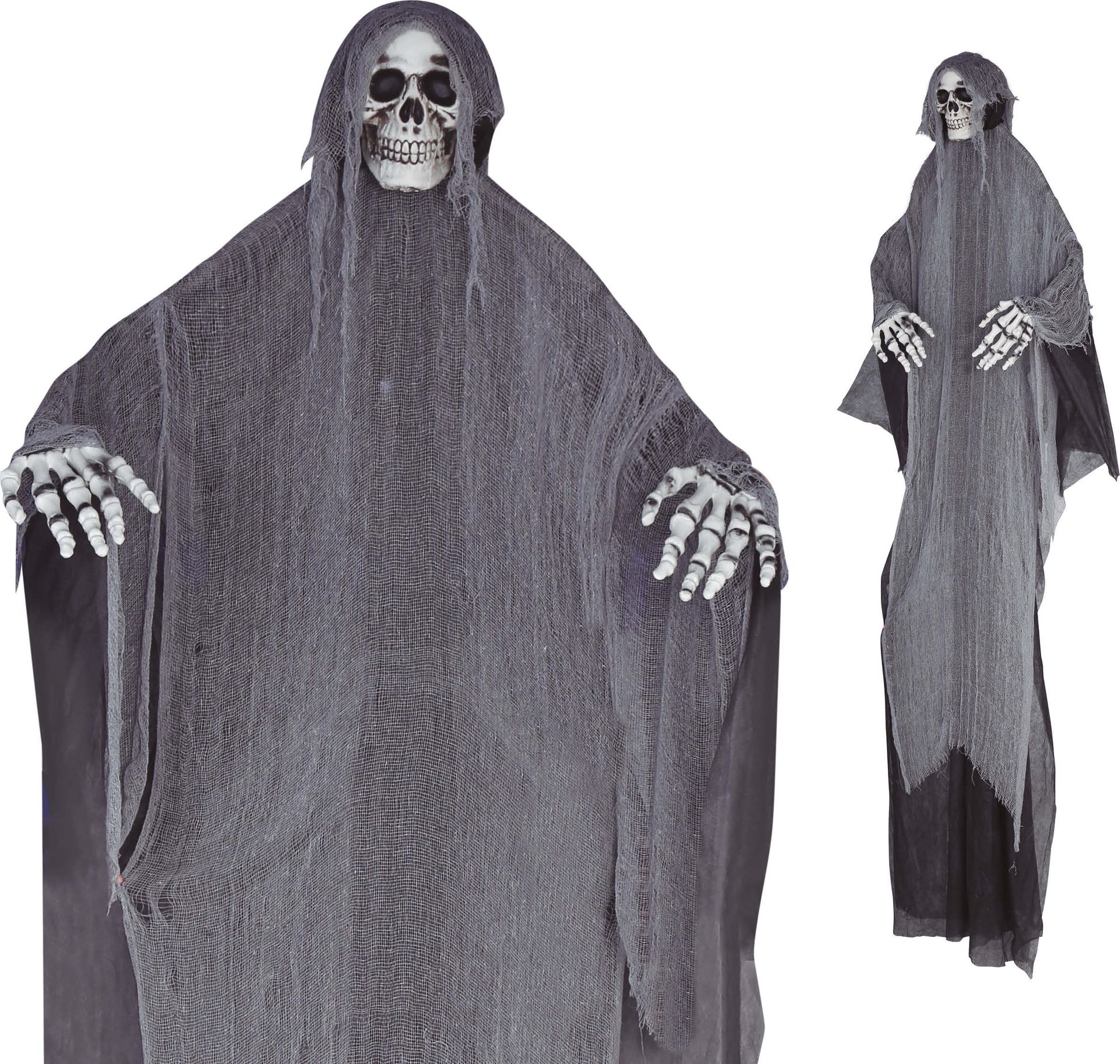 Hangdecoratie Halloween Grijs Spook 320cm