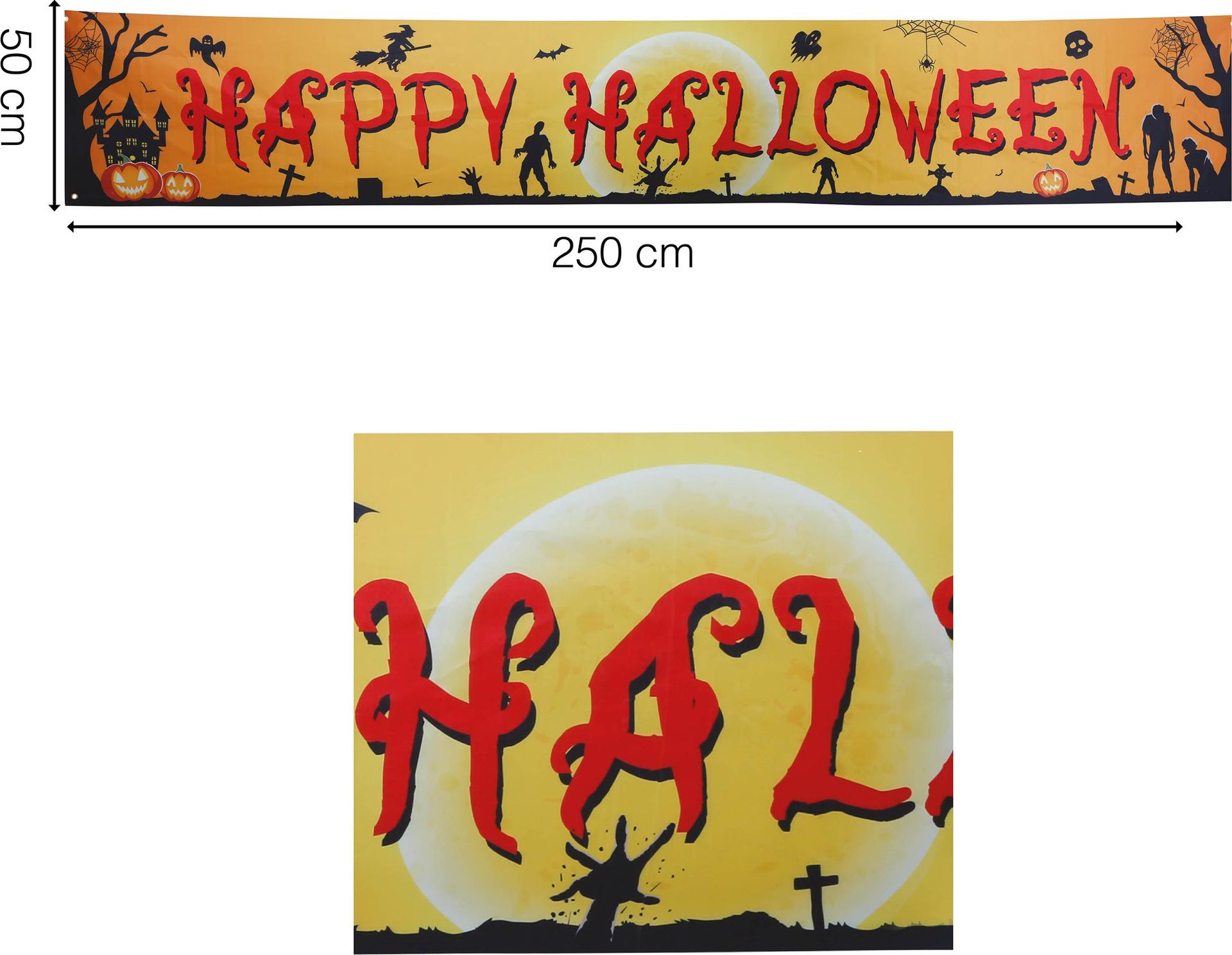 Happy Halloween Banner Oranje