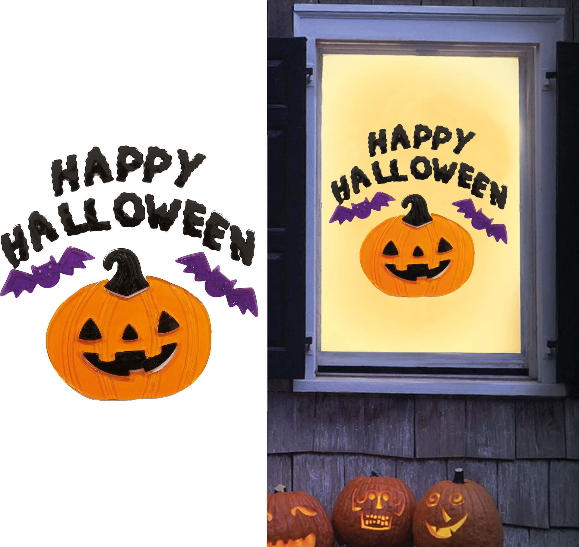 Happy Halloween Gel Raam Stickers