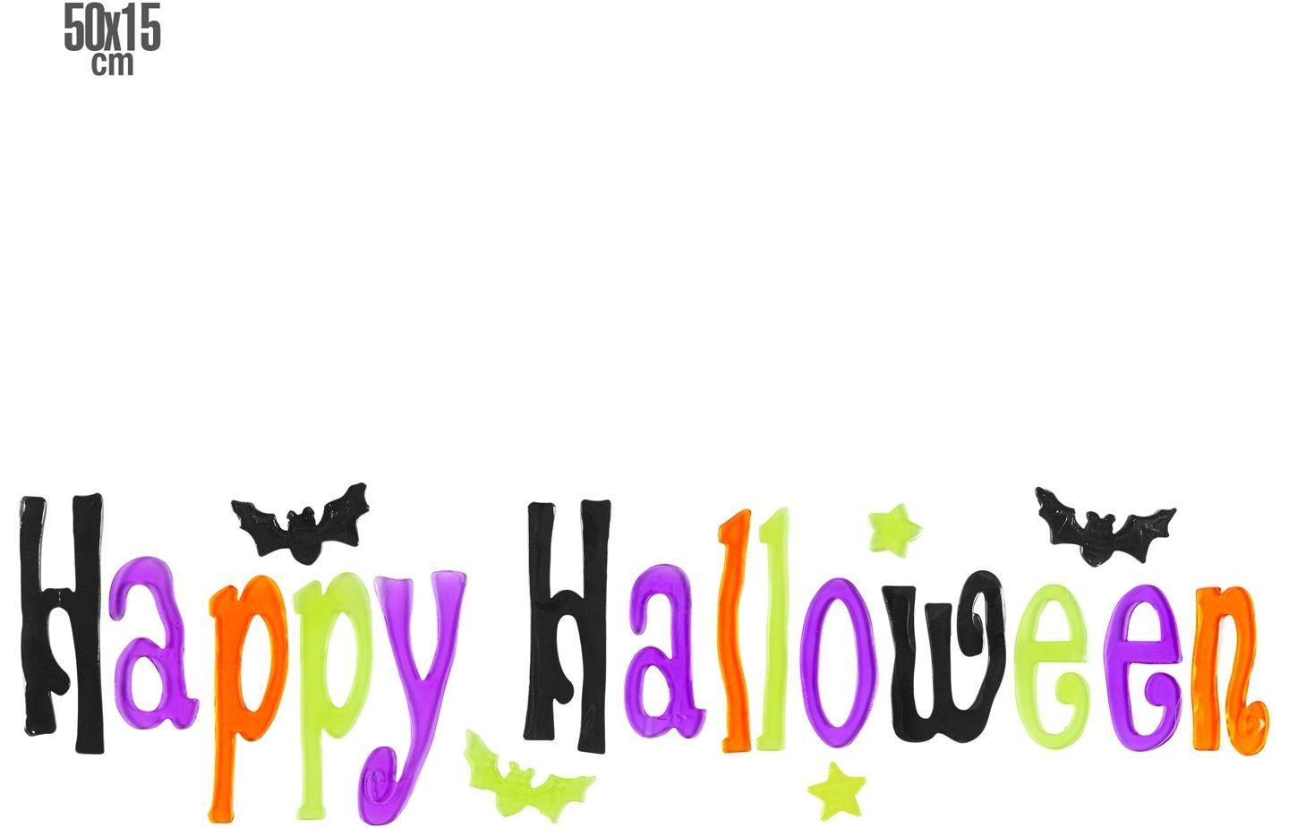 Happy Halloween Gel Raamstickers