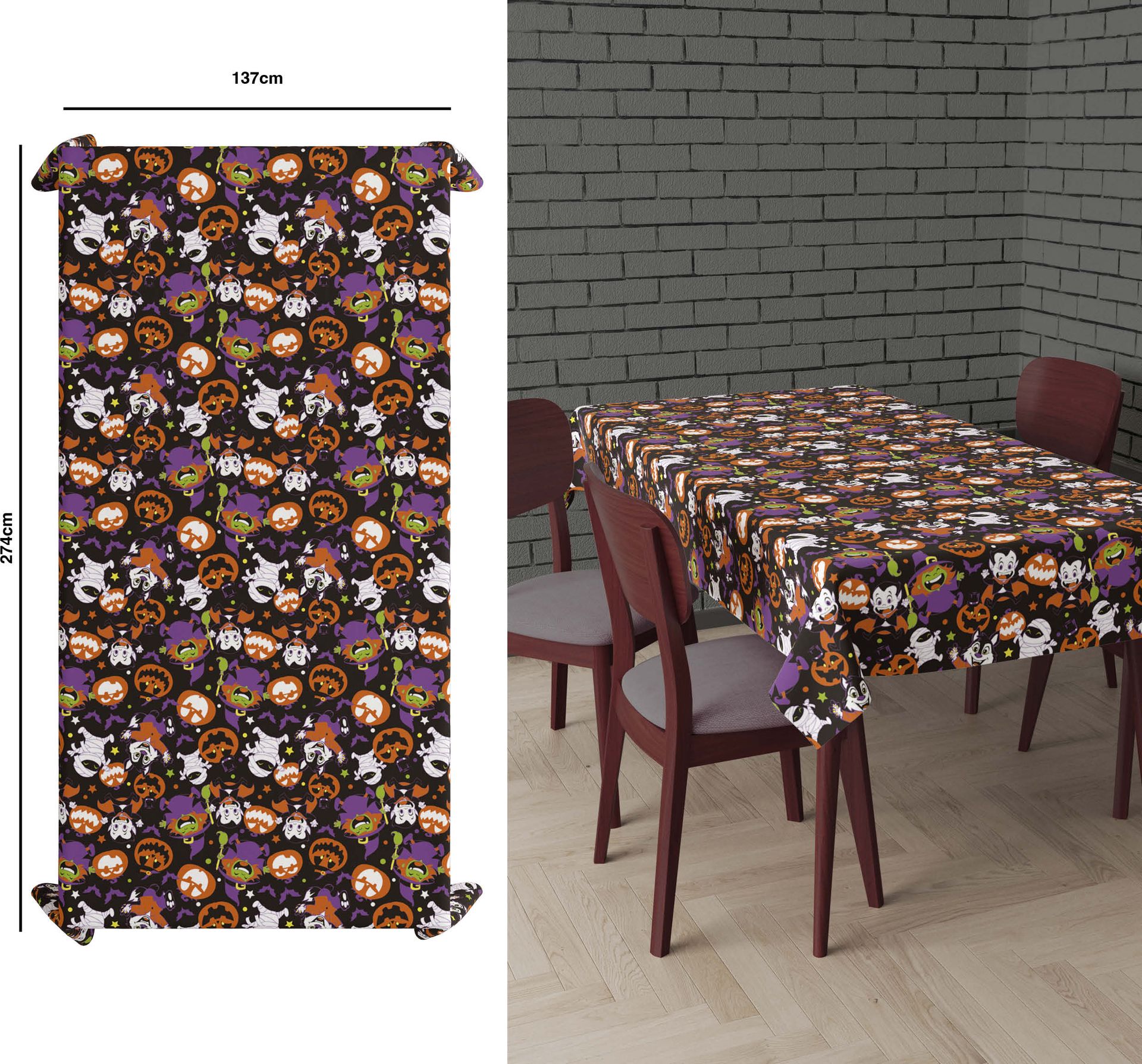 Happy Halloween Monsters Tafelkleed