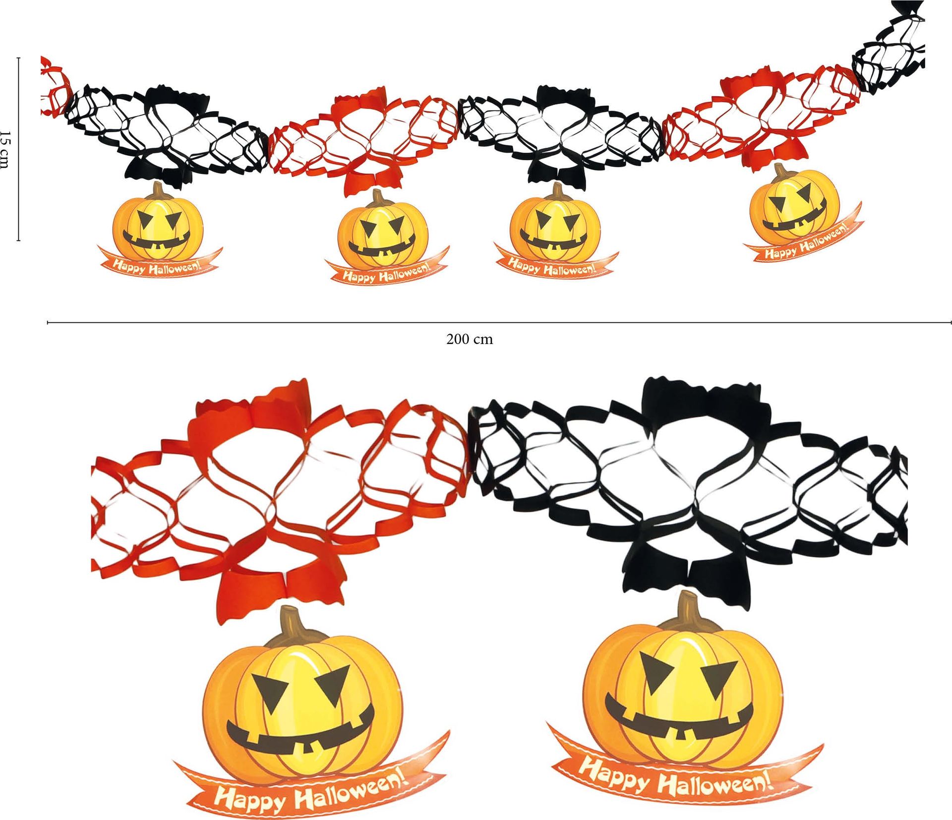 Happy Halloween Pompoen Slinger