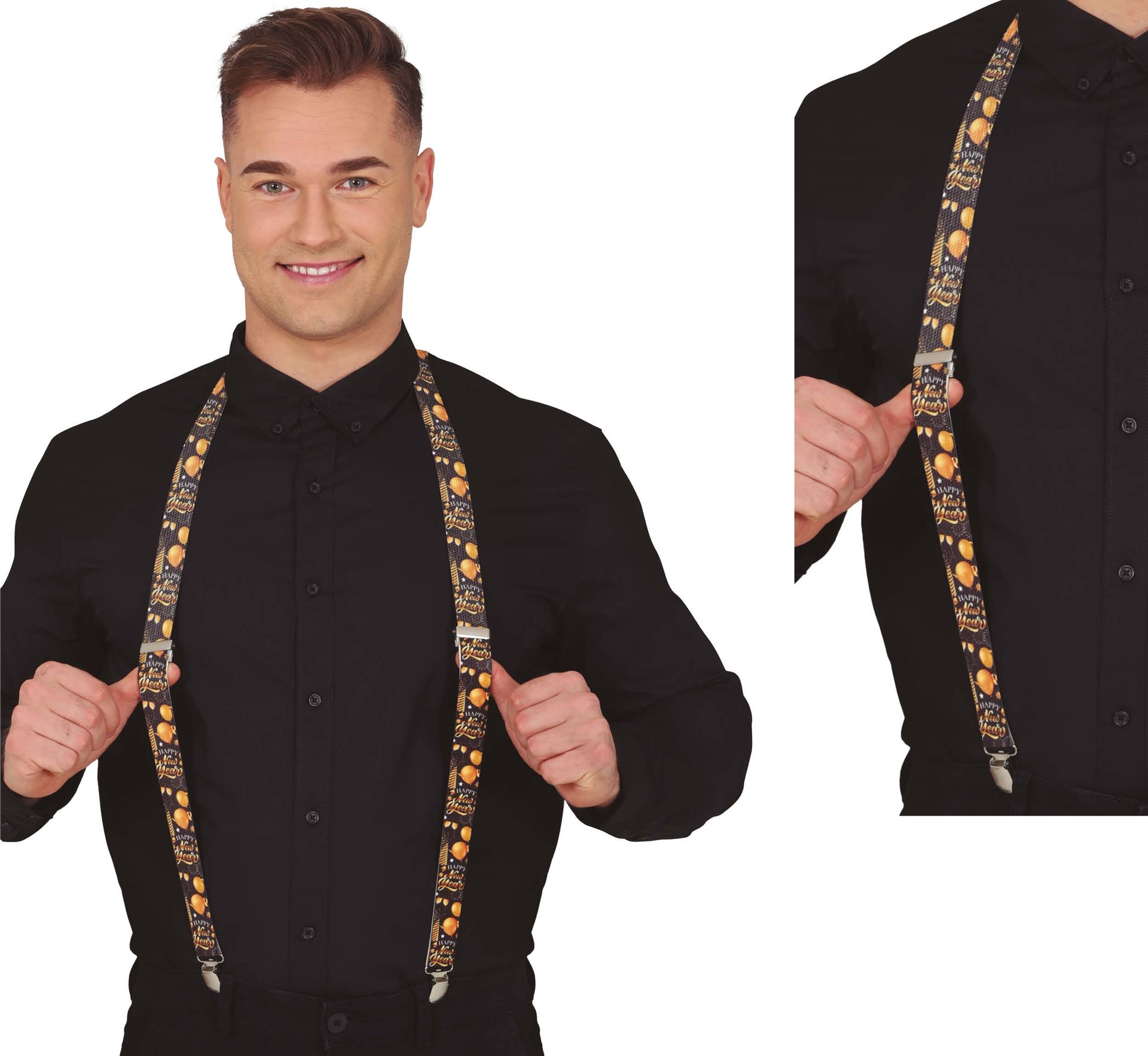 Happy New Year Feestelijke Bretels