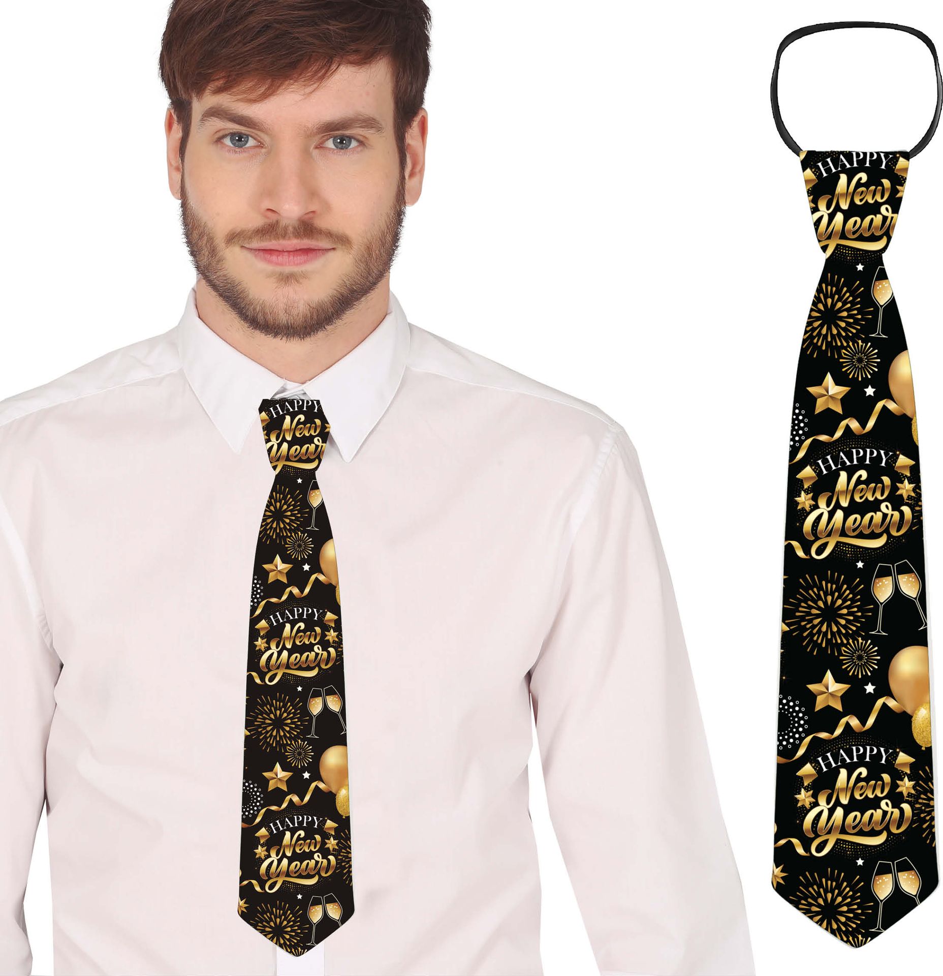 Happy New Year Feestelijke Stropdas