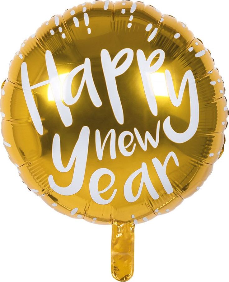 Happy New Year' Folieballon 45cm