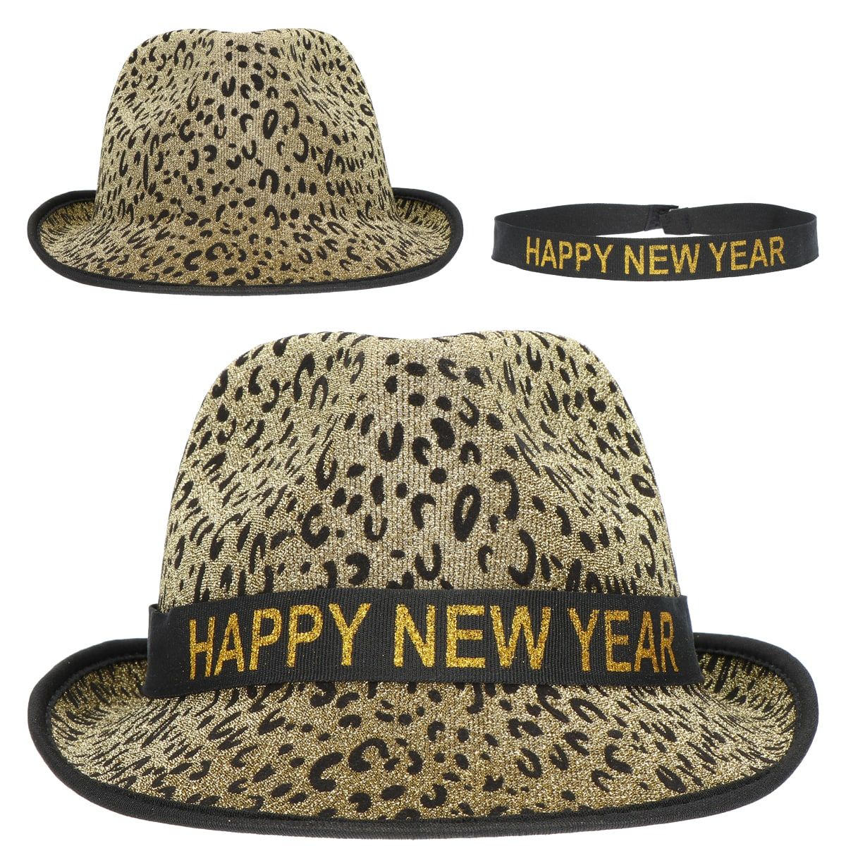 Happy New Year Panterprint Feesthoedje