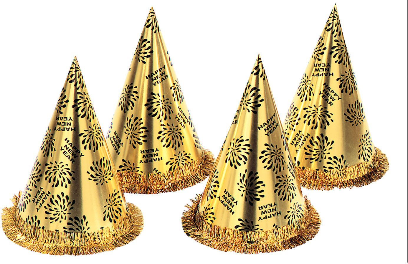 Happy New Year Puntmuts Goud