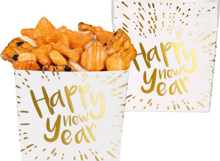 Happy New Year Themaparty Bakjes