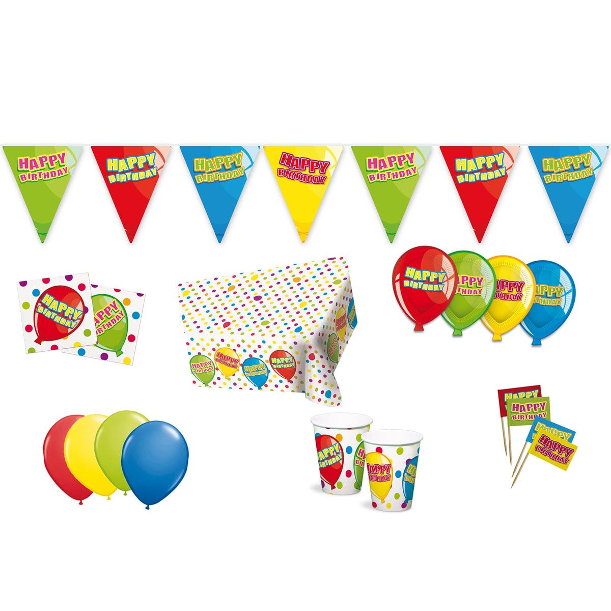 Hapy Birthday Feestpakket Volledig