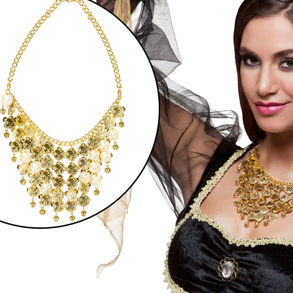 Harem Danseres Gouden Muntjes Ketting