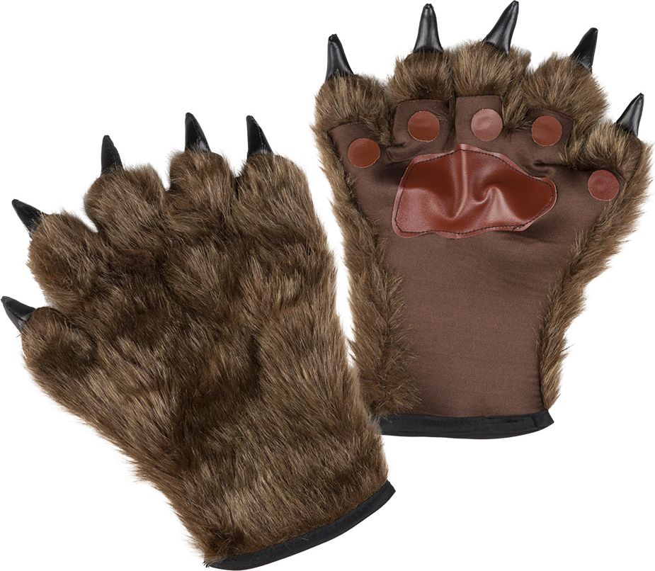 Harige weerwolf klauw handschoenen
