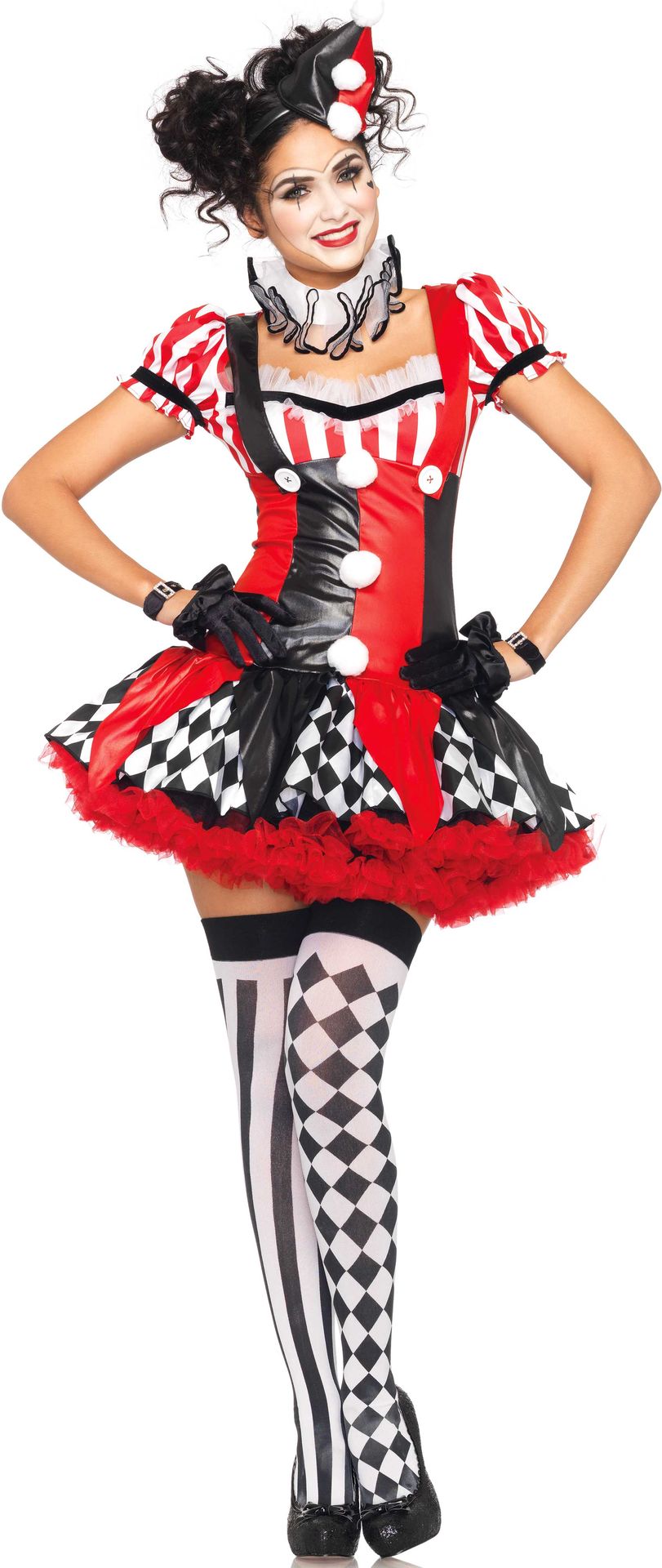 Harlequin Clown Kostuum