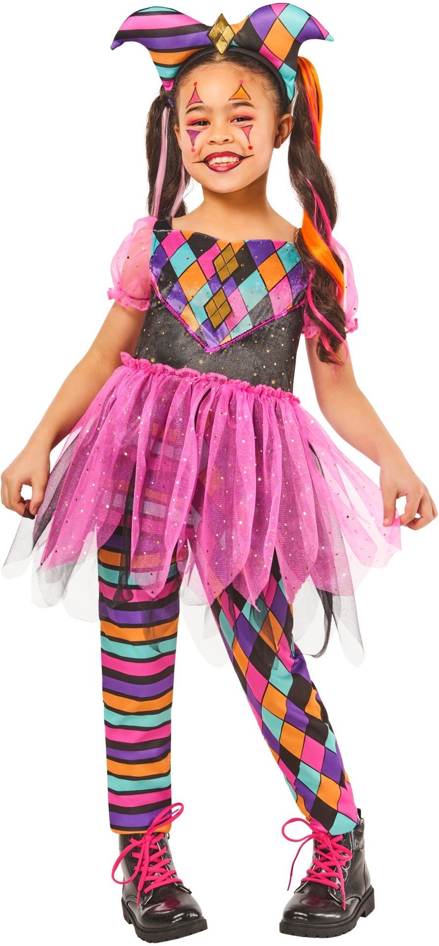 Harlequin Meisje Kostuum Kind