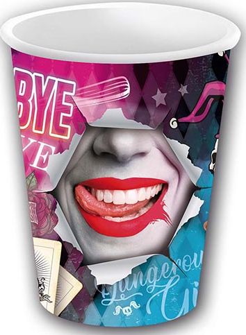 Harley Quinn Danger Partybekers 240ml