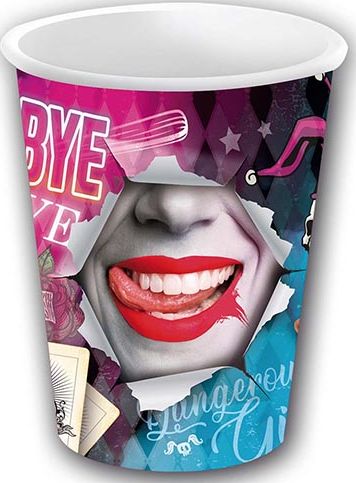 Harley Quinn Danger Partybekers 355ml