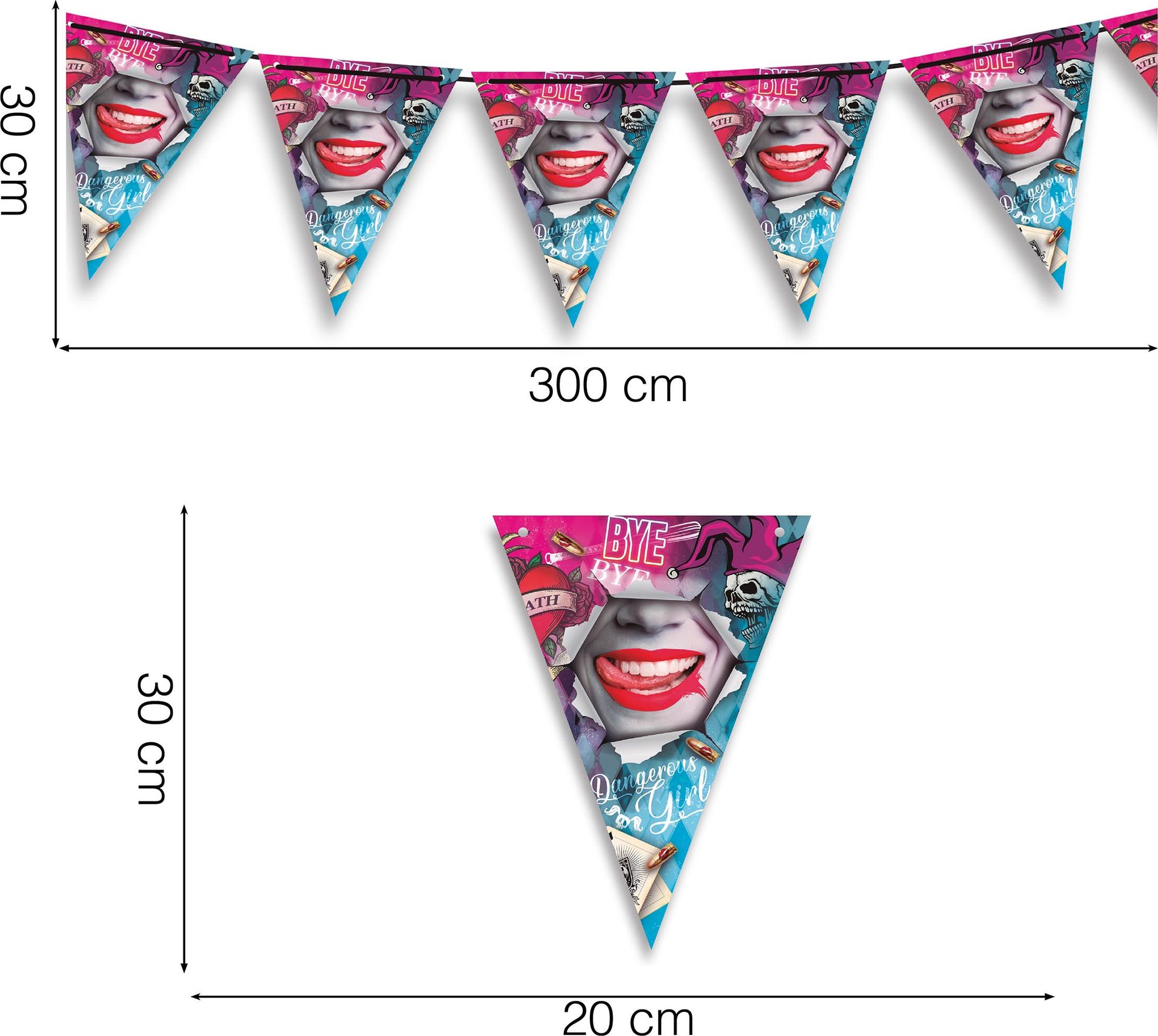 Harley Quinn Danger Vlaggenlijn