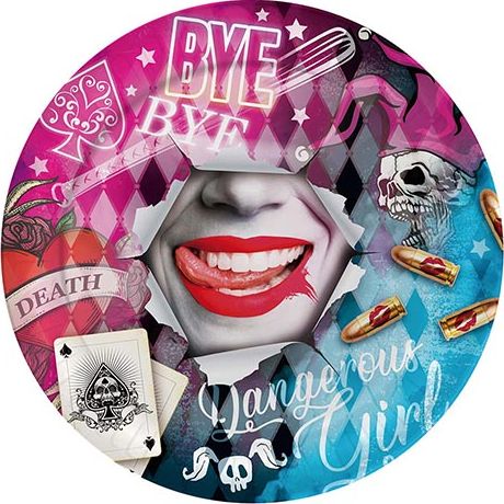Harley Quinn Danger Wegwerp Bordjes