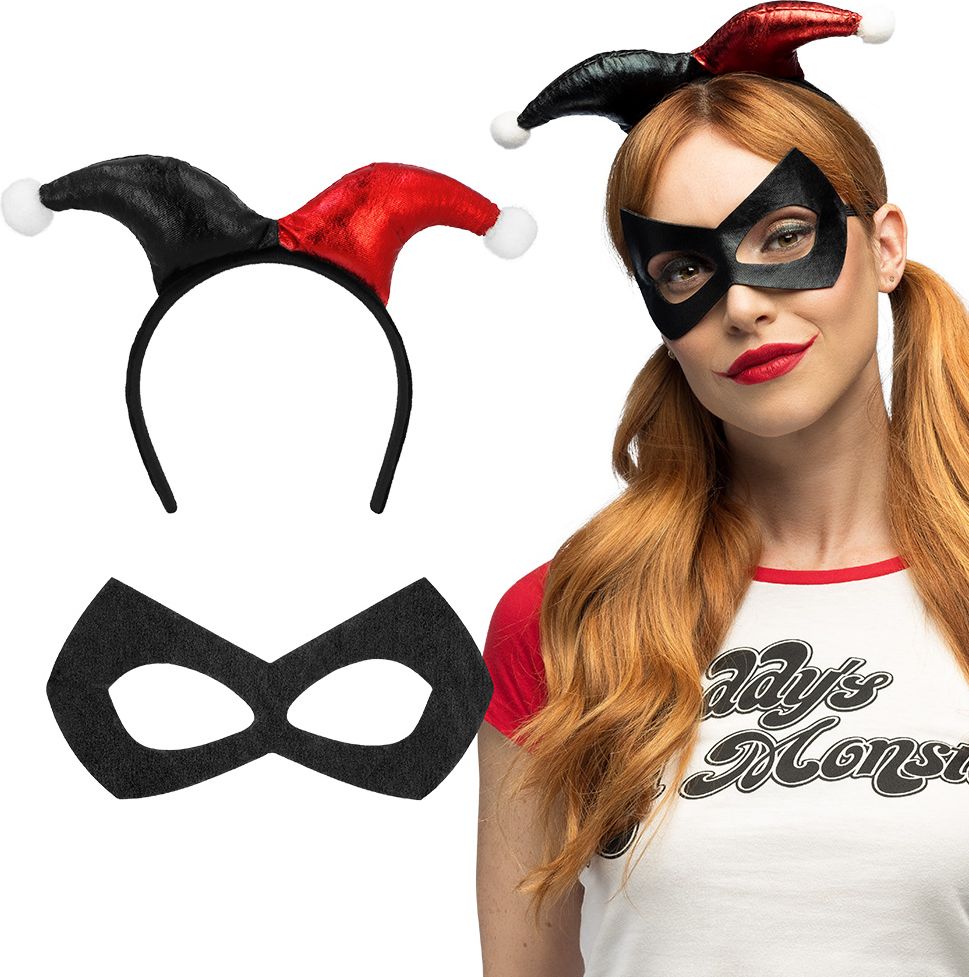 Harley Quinn Diadeem en Oogmasker