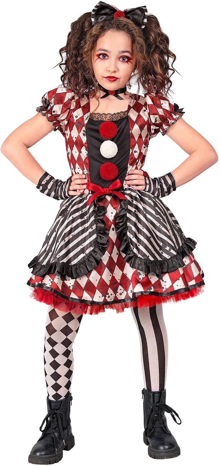 Harley Quinn Griezelig Kostuum Meisjes