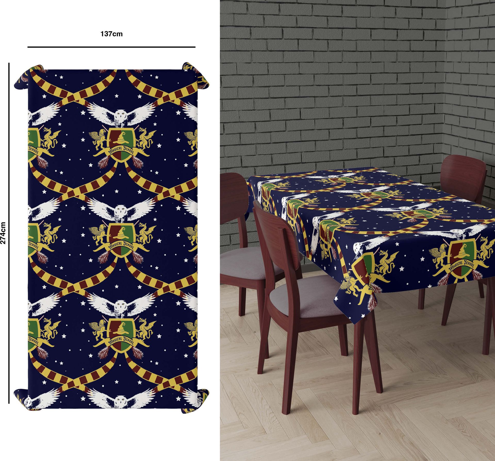 Harry Potter Magic School Tafelkleed