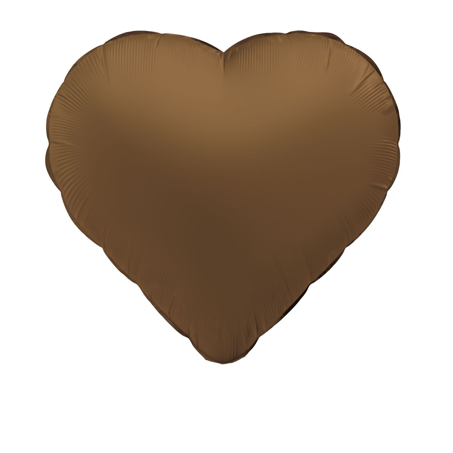 Hart Folieballon Bruin 45 cm