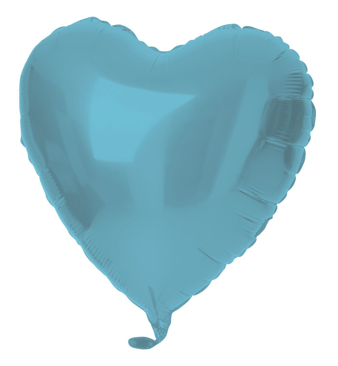 Hartvorm folieballon 45cm pastel blauw
