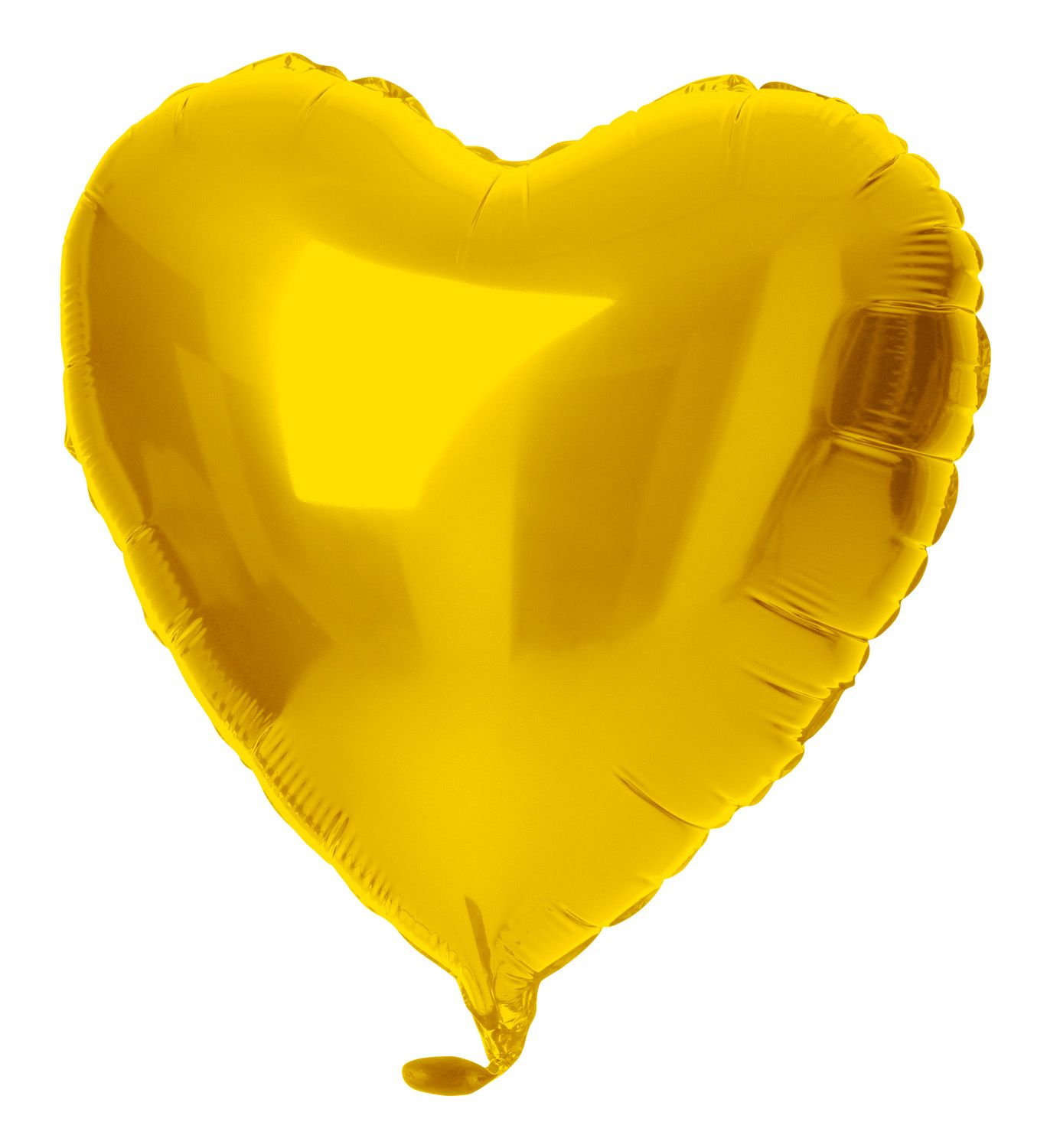 Hartvormig folieballon 45cm goud