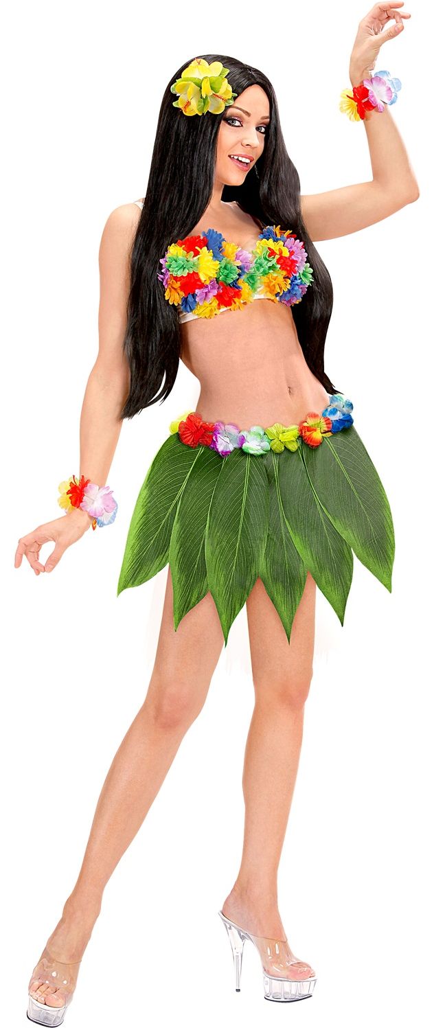 Hawaii Bananenblad Rokje Groen