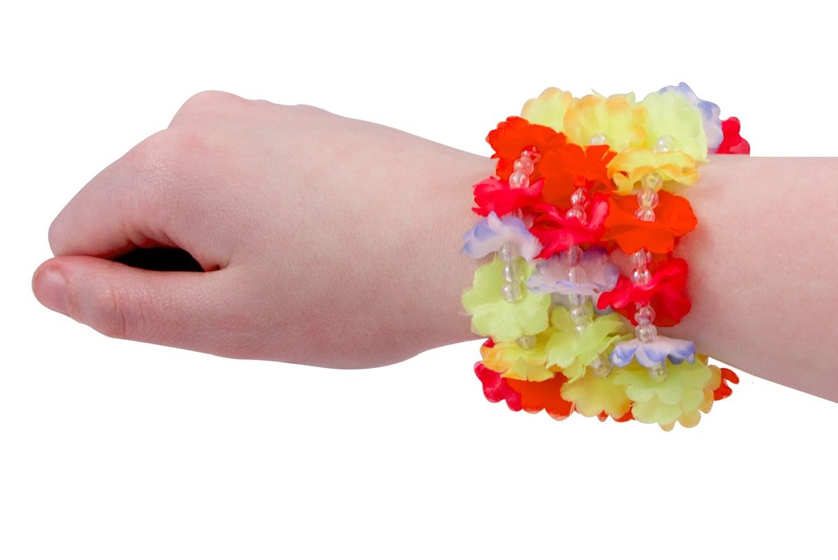 Hawaii Bloemen Armband Meerkleurig