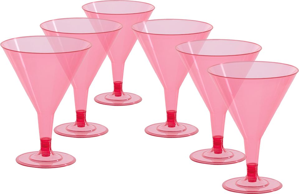 Hawaii party roze cocktail glazen