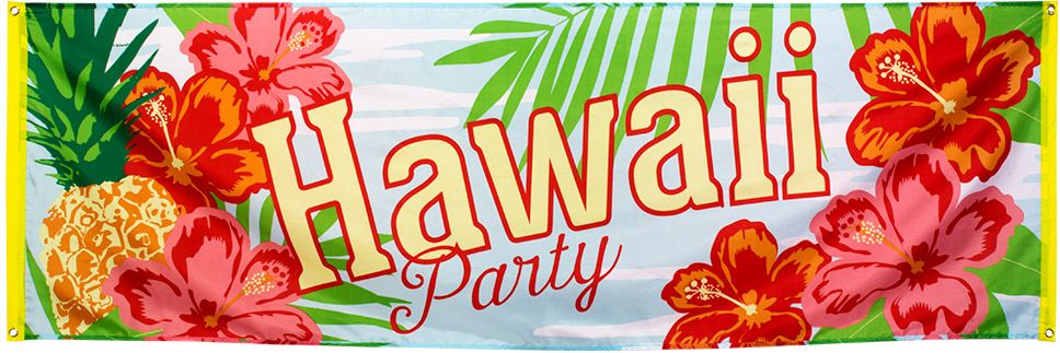 Hawaii thema party banner