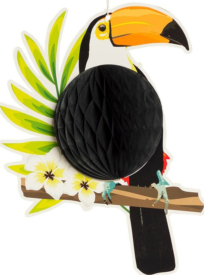 Hawaii Toekan Honingraat Decoratie