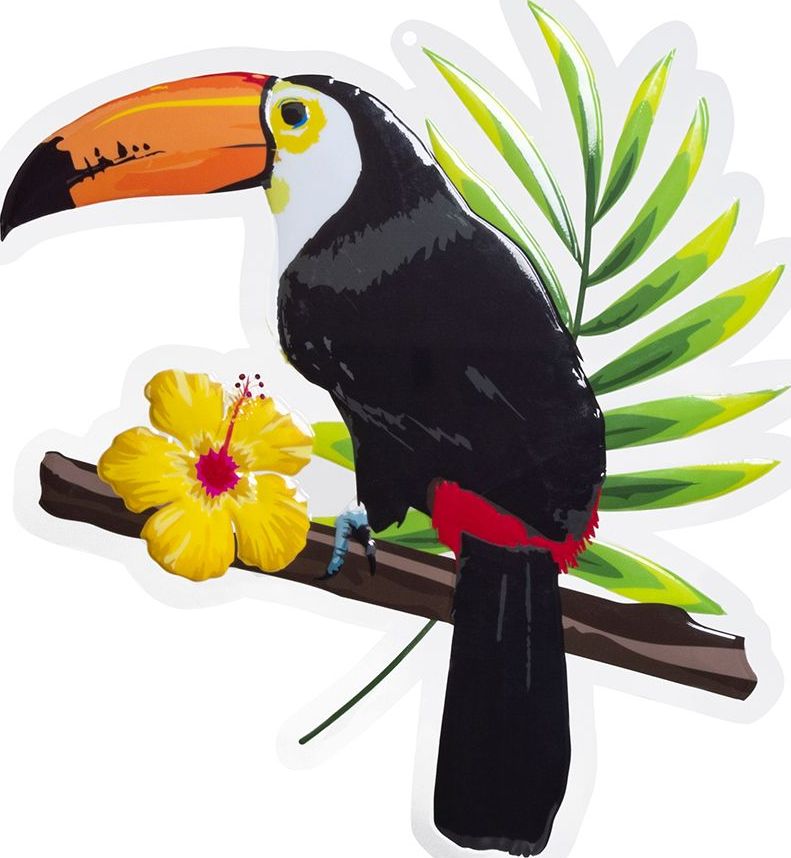 Hawaii Toekan Party Wand Decoratie