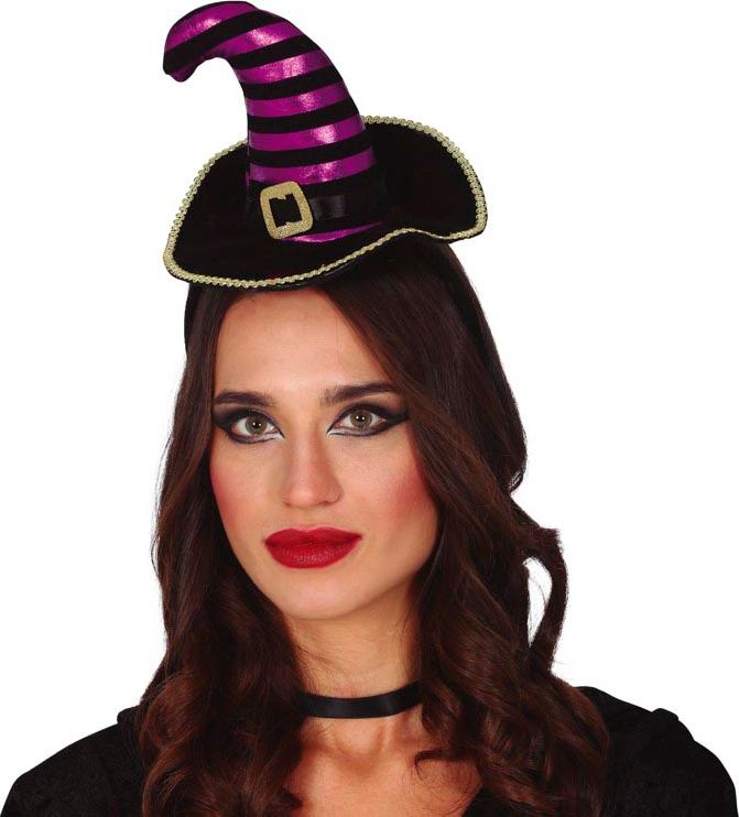 Heks Minihoed met Goud Detail