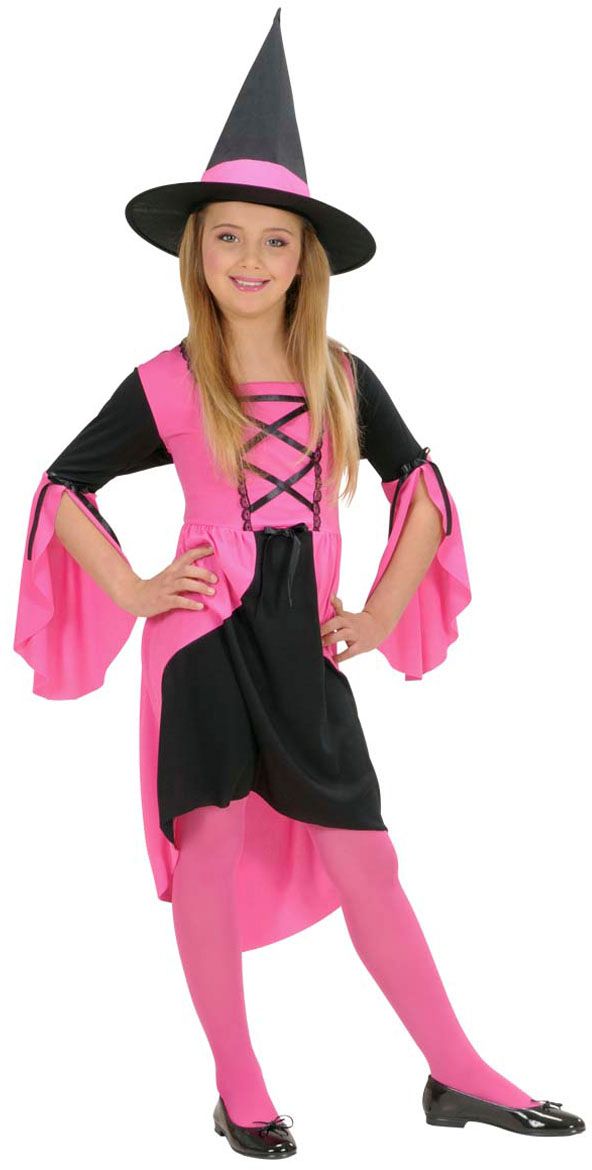 Heks Roze Kostuum