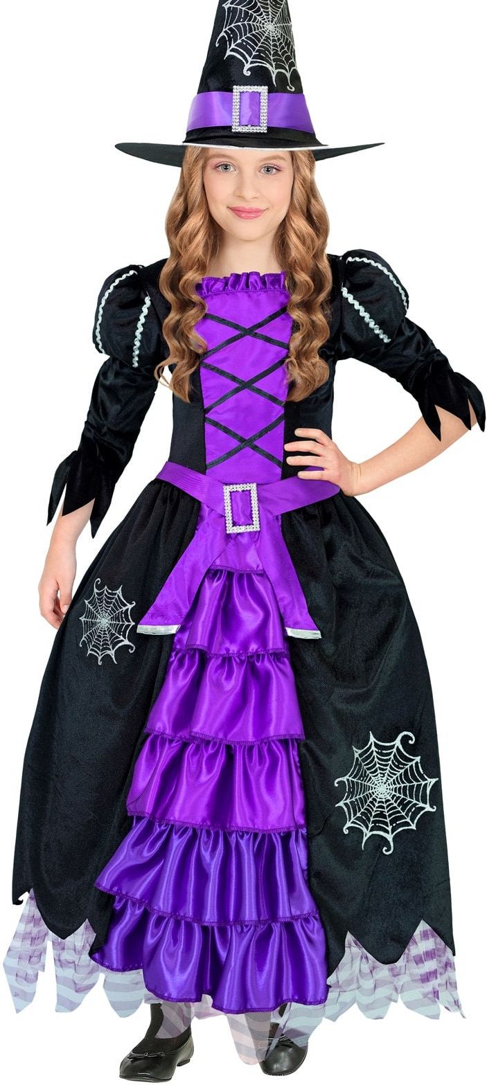 Heksenkostuum Meisjes Halloween Zwart Paars