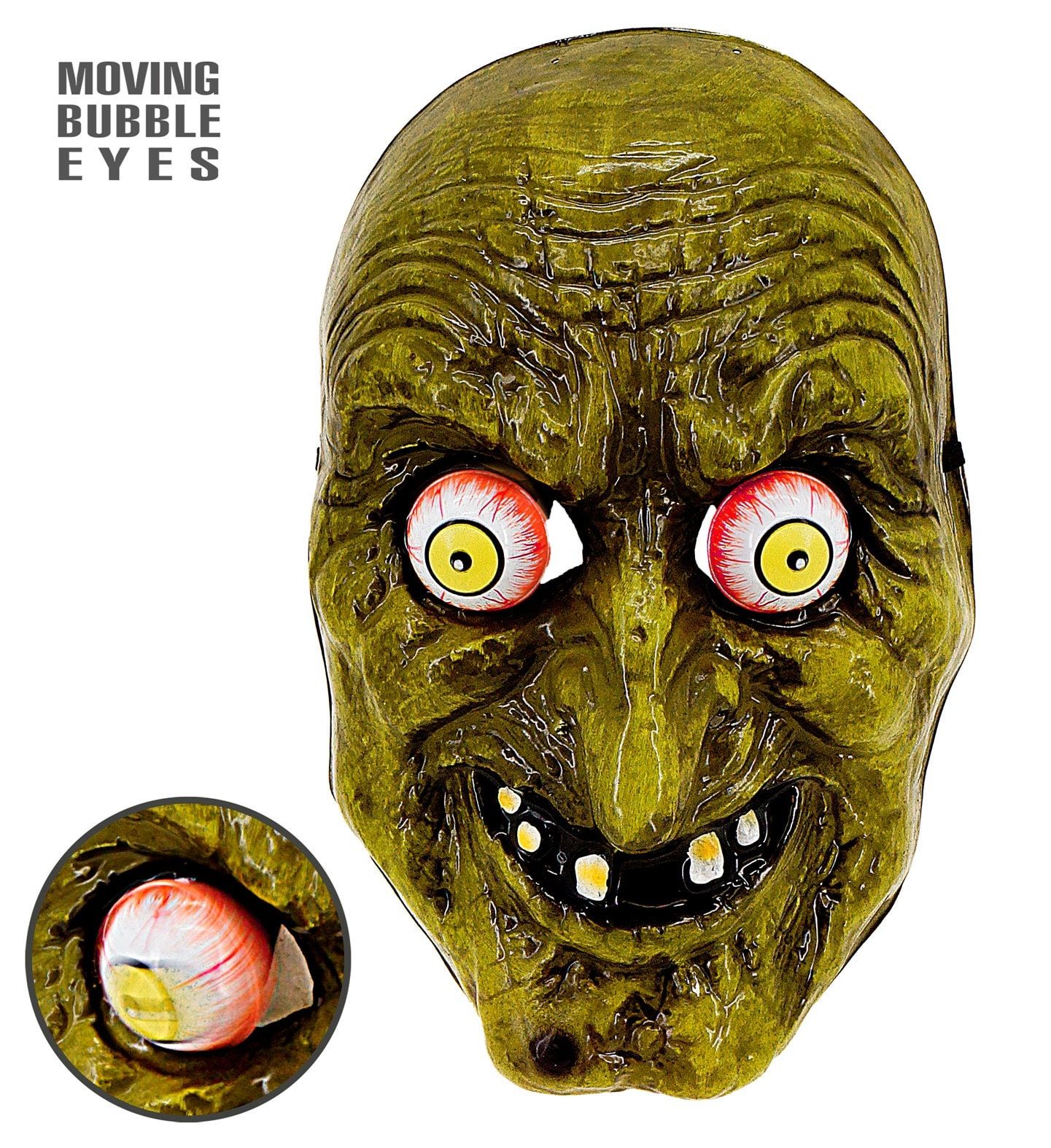 Heksenmasker Groen Goggly Eyes Dames