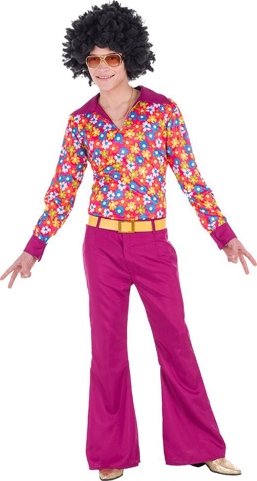 Heren Hippie Groove Kostuum