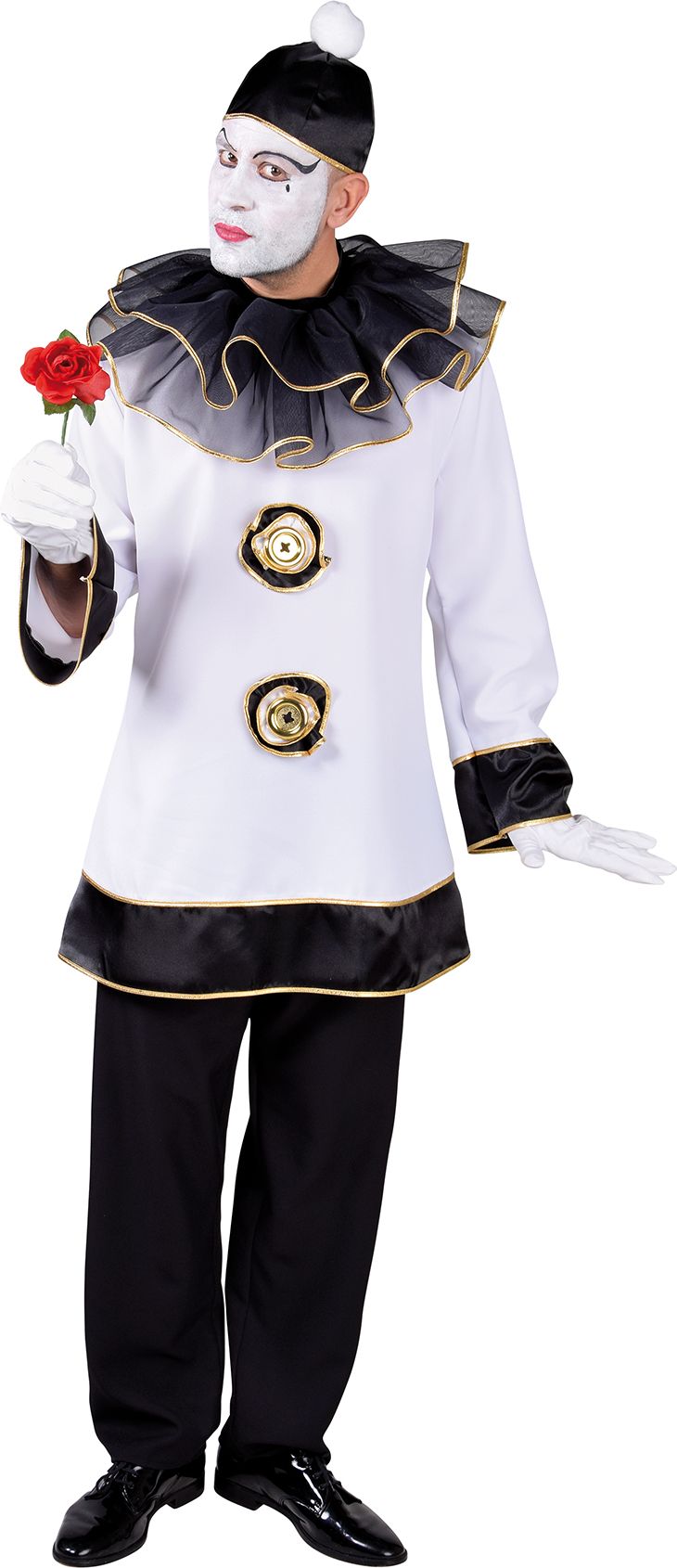 Heren Pierrot Kostuum Mannen