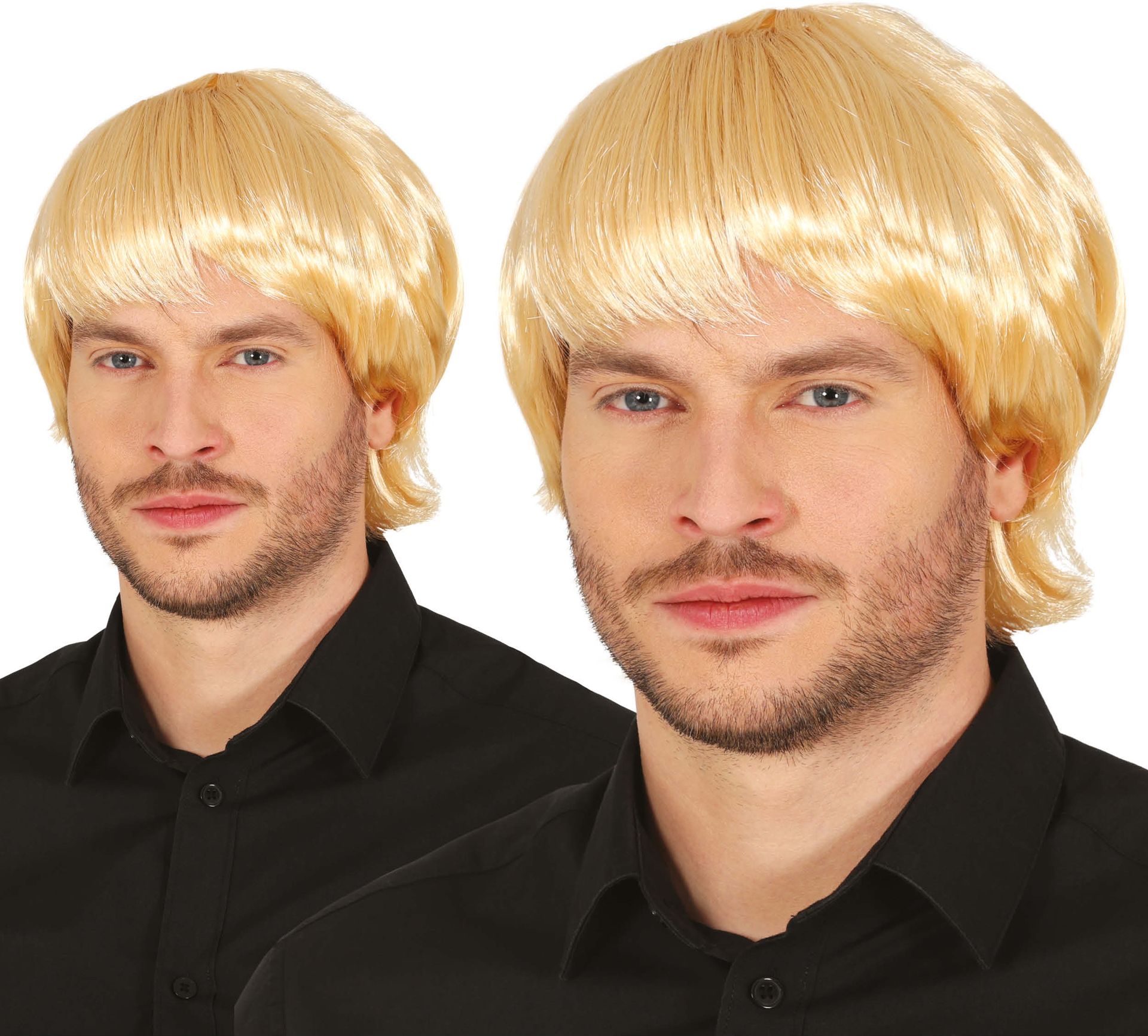 Heren Pruik 70's Blonde Slag