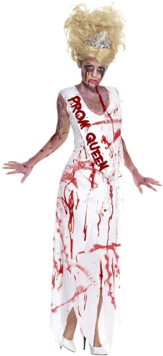 High school prom queen zombie kostuum
