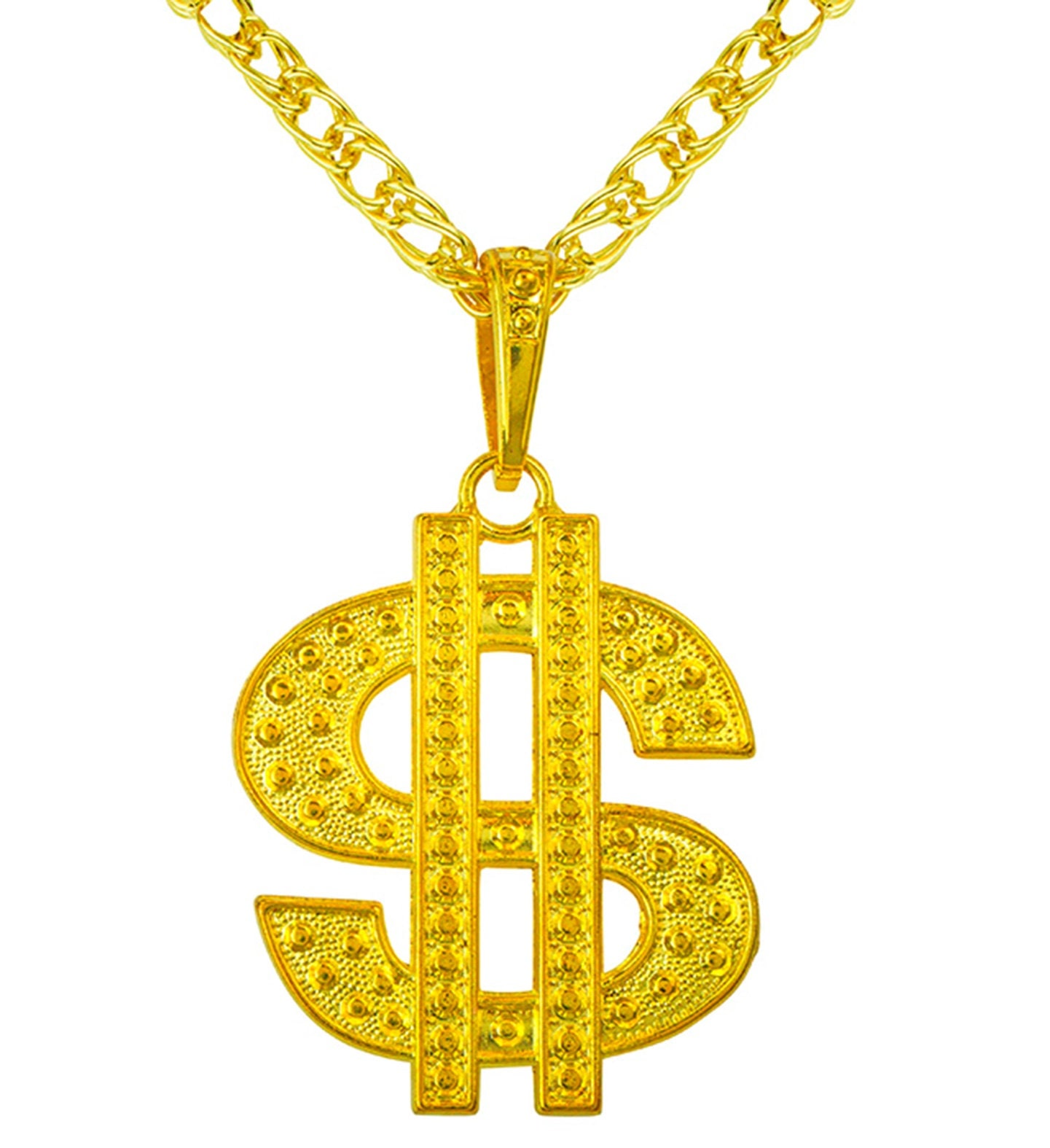 Hiphop Dollar Foute Ketting Goud Dames Mannen