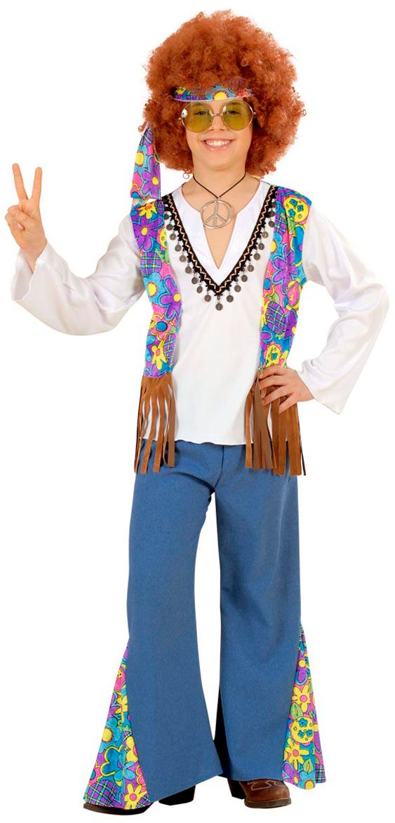 Hippie Jongen Woodstock Kostuum