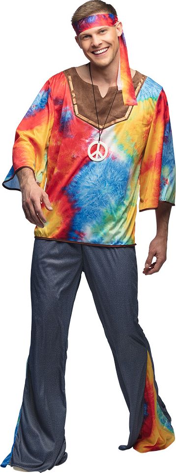 Hippie Kostuum Heren Tie Dye